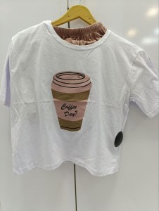 6815تیشرت سفید وشورتک