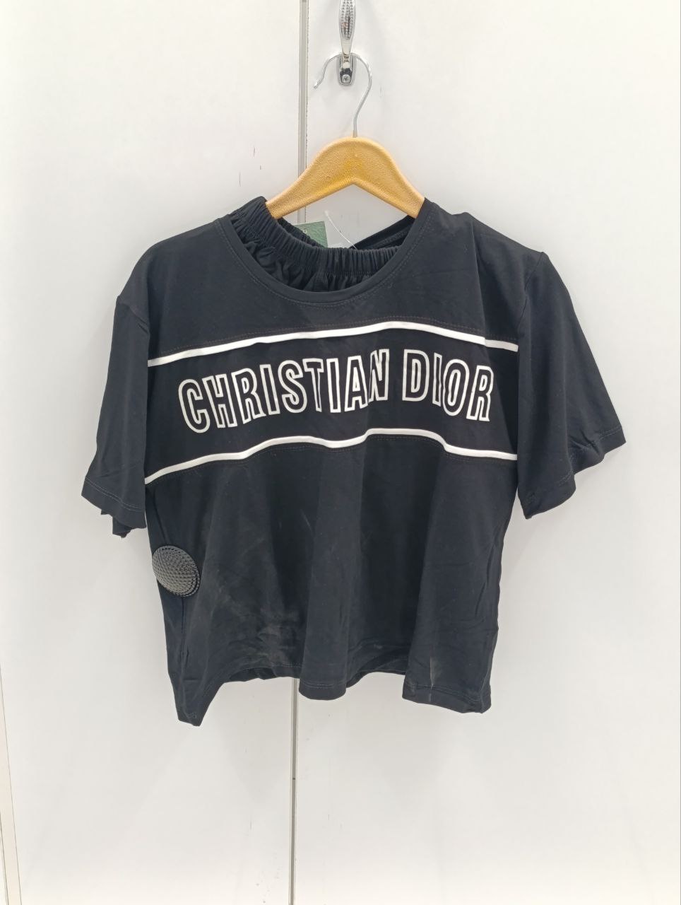 کراپ شورت ویسکوز مشکی کد 1435